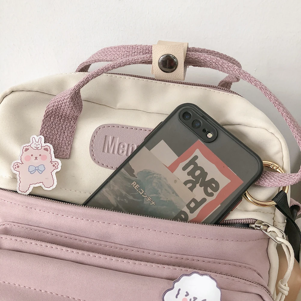 Casual Fashion Laptop Mochil with Kawaii Pins And Accessories JK Uniform Bag for Travel Shopping Student School for Outdoor Gift
