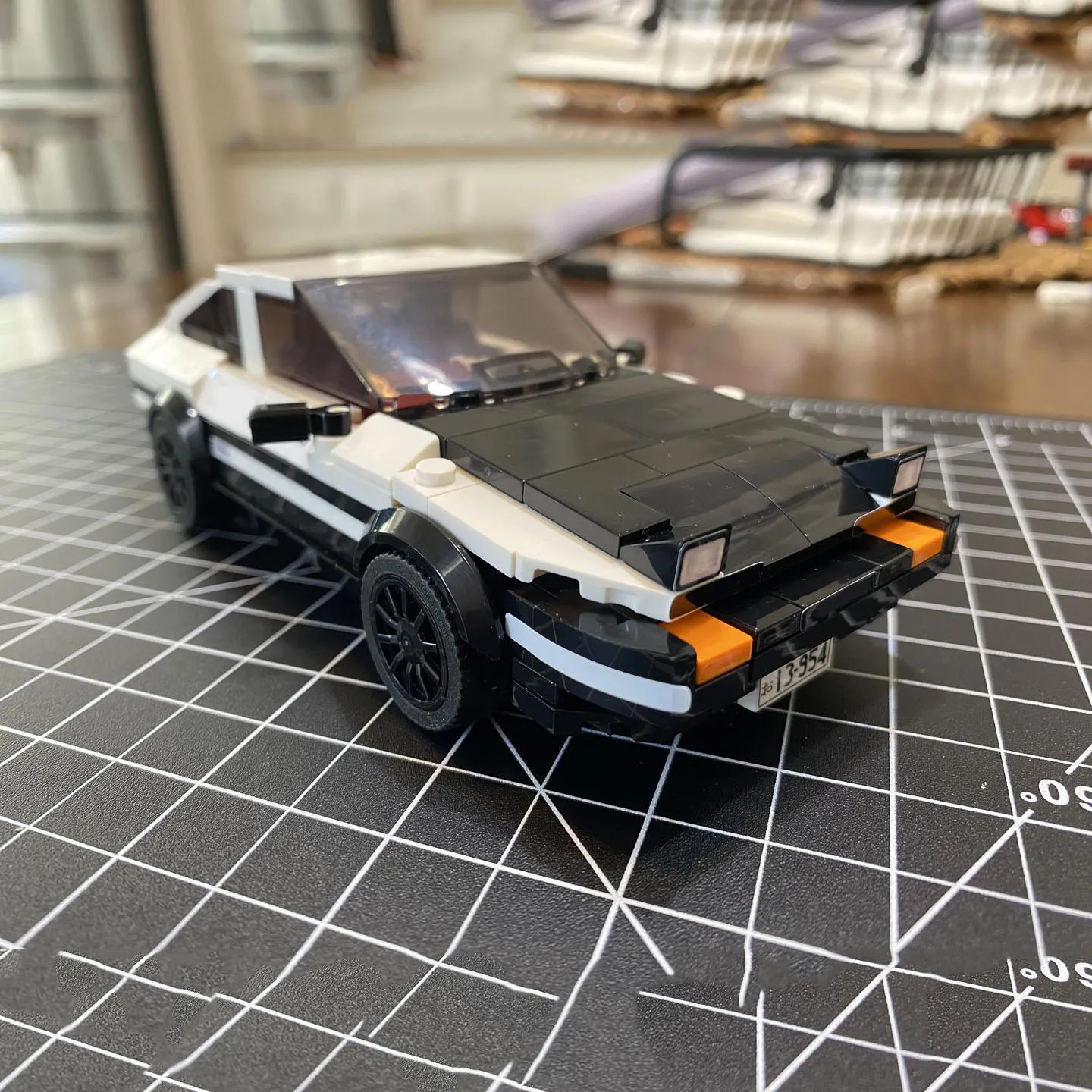 Poladeer 303 Pcs AE86 Sprinter Trueno Speed Champion Custom Assembled Building Blocks Educational Toys Ornaments Holiday Gifts