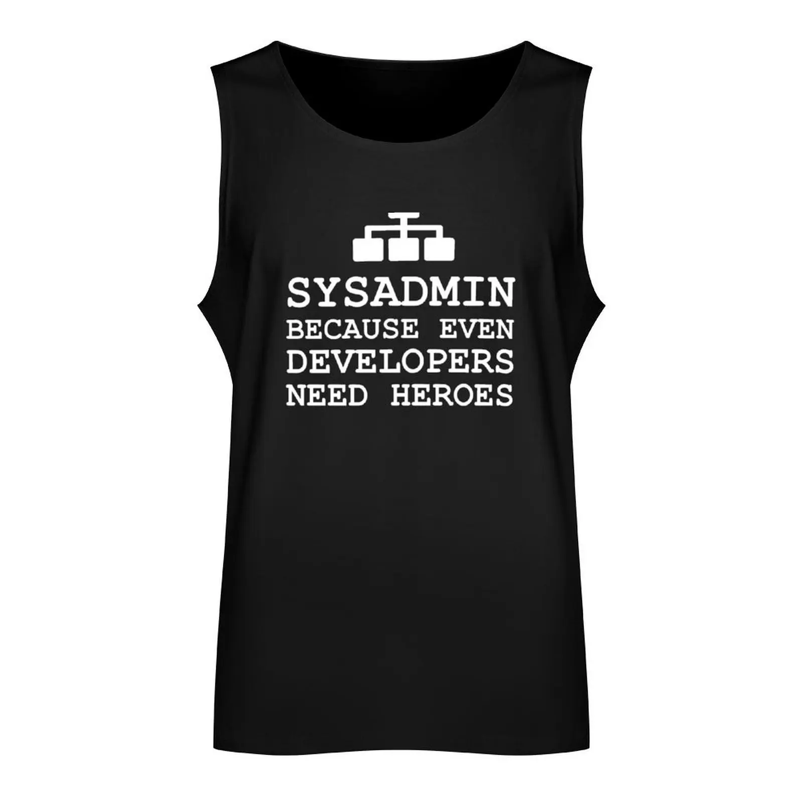 sysadmin heroes black edition Tank Top male top running shirt underwear anime clothes sports vest