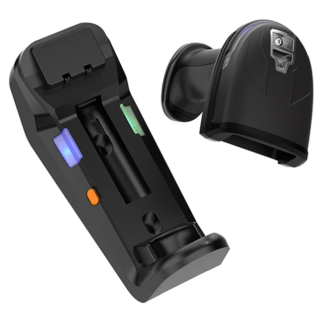 100m Distance 3200mah USB Scanner with for Bluetooth Omnidirectional 1D and 2D Barcode Inventory Scanner