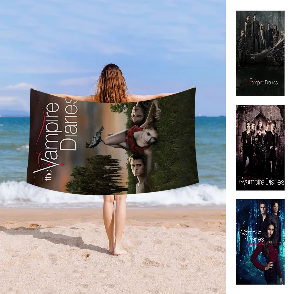 

The Vampire Diaries Big Microfiber Beach Towels Quick Dry Towel Sand Beach Towels Pool Towel For Travel Swim Pool Yoga