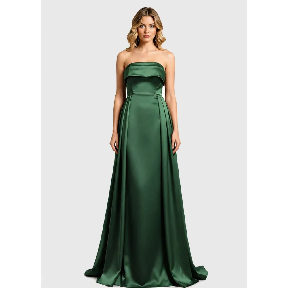 Customized Lace-up Back Mother of Birde Dresses 2026 Satin Women‘s Wedding Party Attire Dress Elegant Evening Dress Maxi Gown