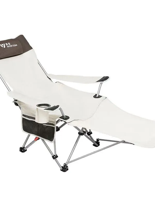 

Outdoor Folding Recliner Chair Office Nap Lounger Footrest Beach Chair Cam Staing Bed Wildern Table Chair