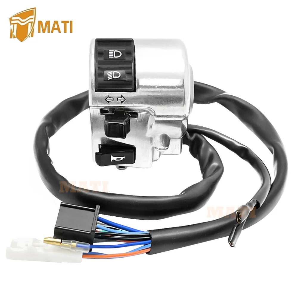 

MATI Left Control Switch Turn Signal Horn Headlight for Honda Shadow Spirit 750 VT750DC 2005 2006 2007 35200-MCR-A41