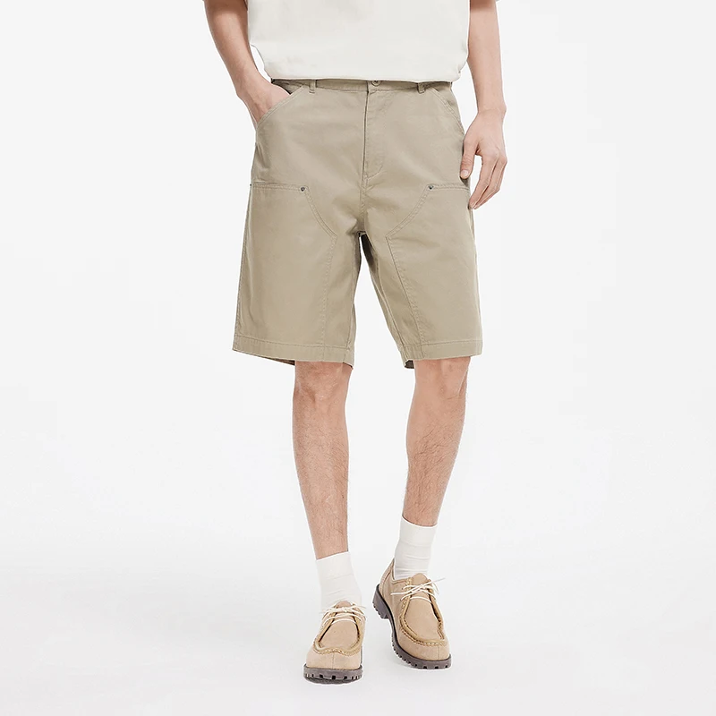 Semir ヴィンテージカーゴショーツ男性人気 2025 夏の新ルーズストレートレッグソリッドカラー多用途ボトムス