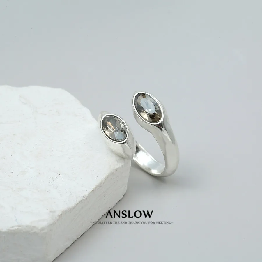 

Anslow 2026, дизайн, высокое качество, посеребренные элегантные женские кольца на палец для женщин, подарок AR0133LOW