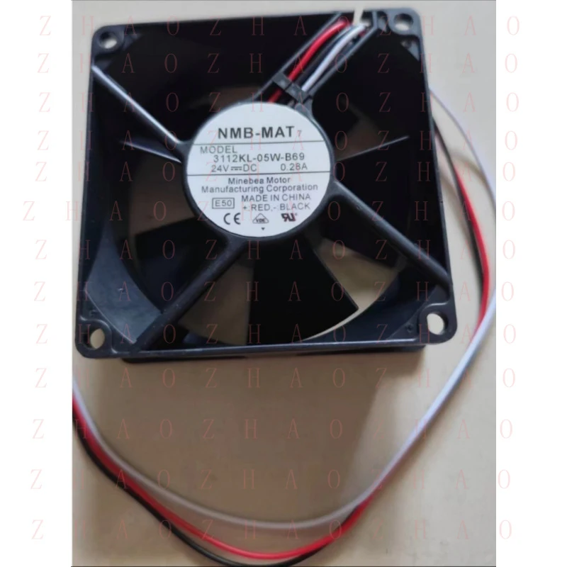 L+ 6pcs for NMB-MAT 3112KL-05W-B69 MODEL DC 24V 0.28A 8CM cooling fan 3 Pin 8032