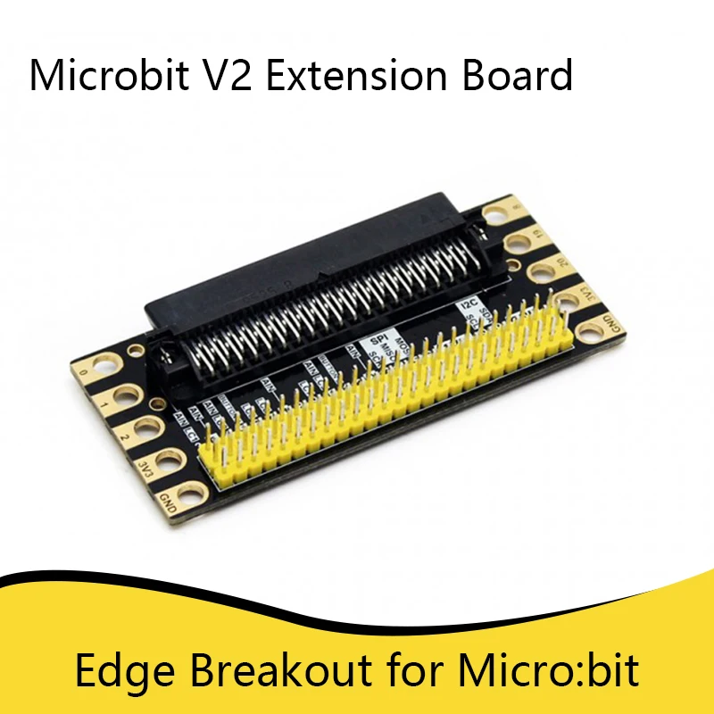

Edge Breakout Expansion Board for Microbit V2 , breakout the I/O Pins to 2.54mm Pitch Pinheaders