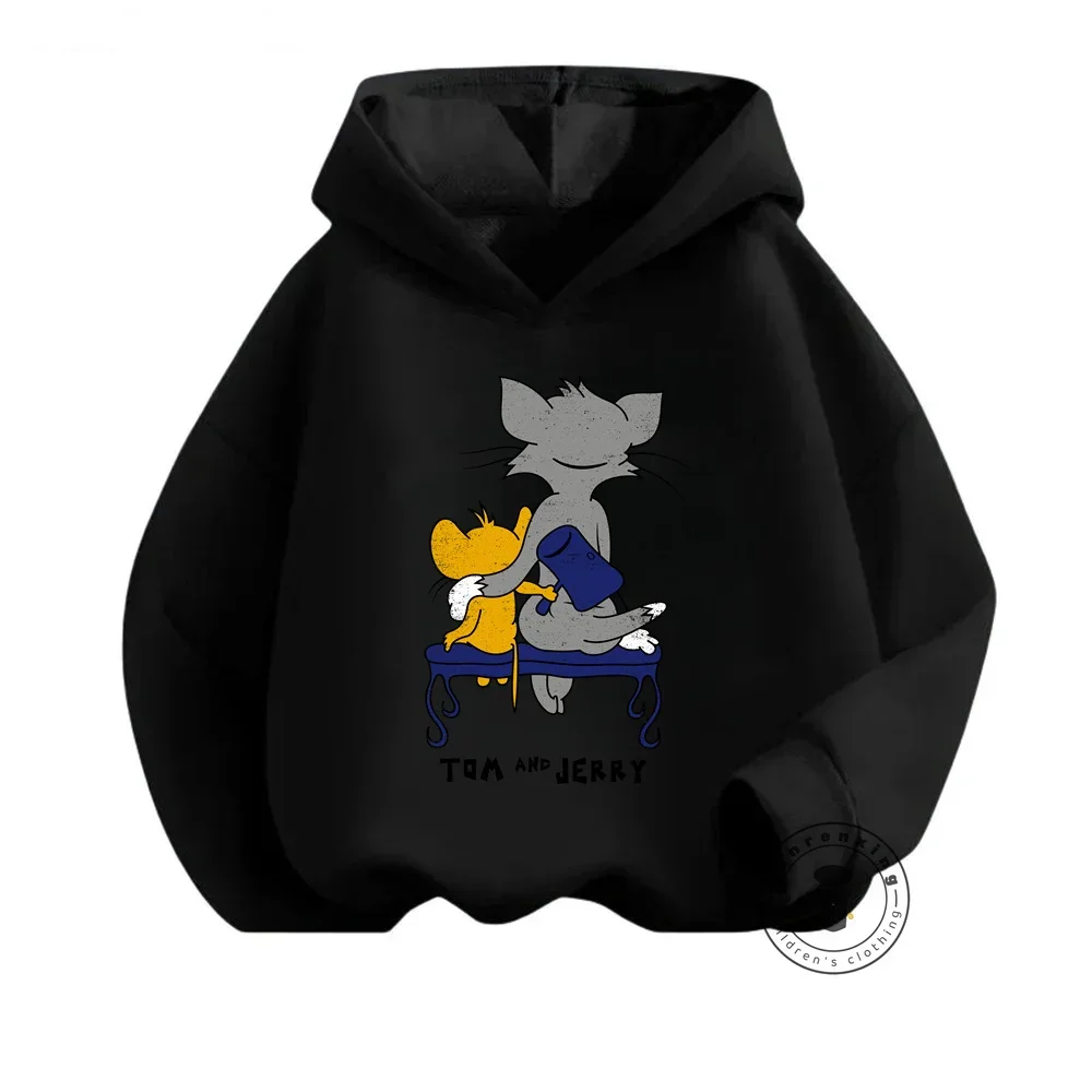 Tom and Jerry Cartoon Magic Creative and Fashion Cat Mouse Designs on Soft Sweatshirts for Boys Girls This Fall Winter Season