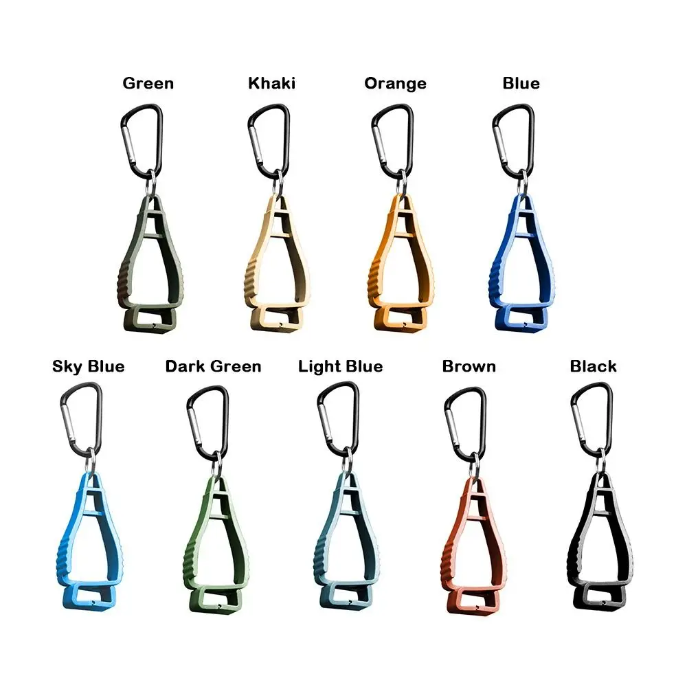 جديد البلاستيك في الهواء الطلق قفازات كليب مكافحة خسر السلامة تسلق الجبال مشبك قبعة كليب 9 ألوان 18*4.5 سنتيمتر قفازات واقية كليب #6