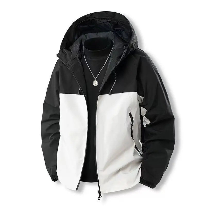 

2025 Мужская уличная весенне-осенняя новая ветрозащитная уличная куртка с капюшоном, свободная универсальная куртка Storm