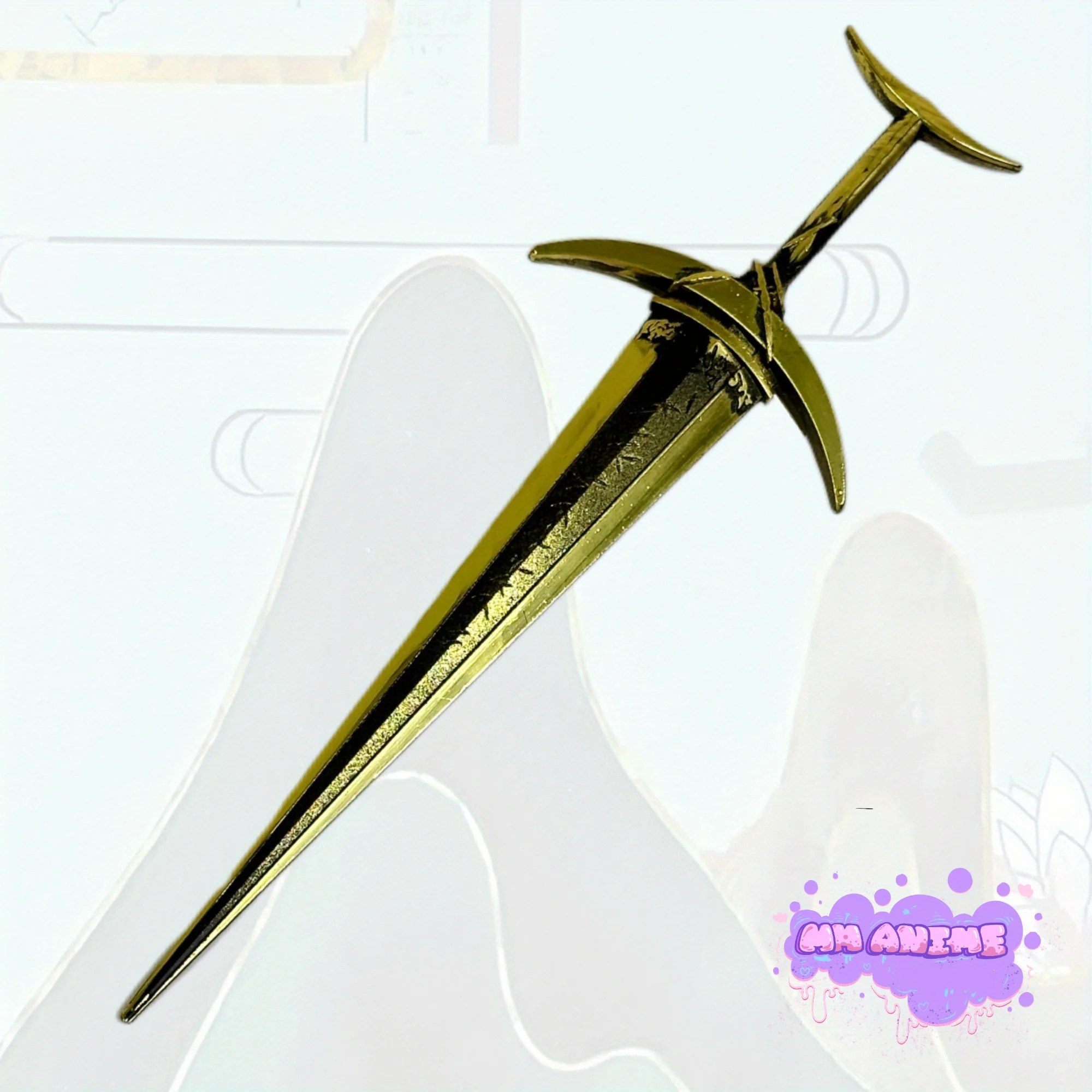 9.8 polegada elden pedido dourado greatsword metal katana espada sabre original samurai sabre ninja faca cosplay acessórios prop brinquedo