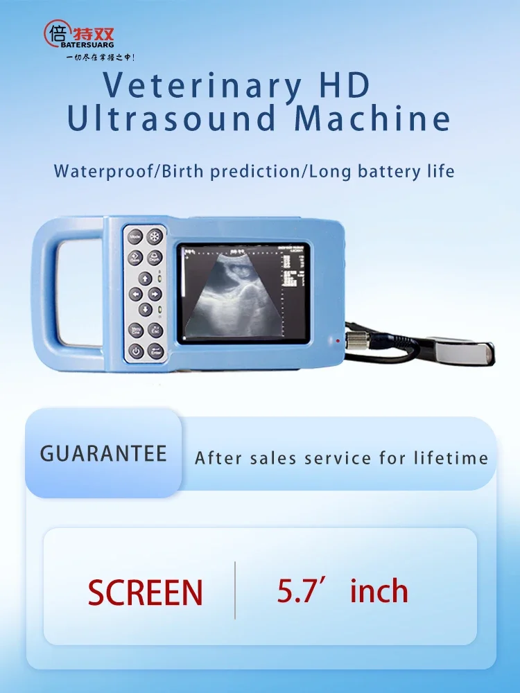 BTS N41 veterinary B ultrasound machine 5.7inch HD screen convex ractal probe cattle sheep pet livestock animal & veterinary