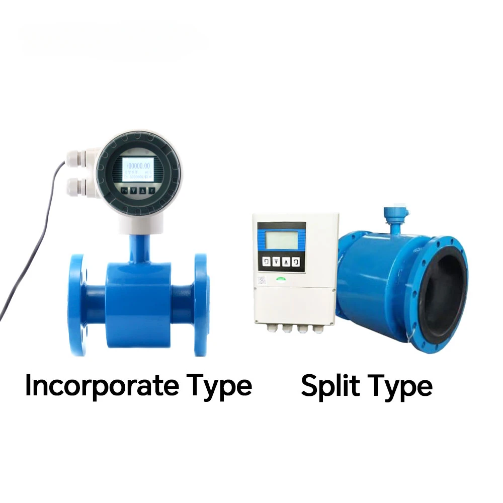 2 4 8 Inch Digital Display Water Flow Meter Pipeline  Pump Liquid Electromagnetic Magnetic Flowmeter