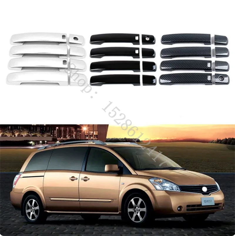For Nissan Quest 2004 2005 2006-2010 ABS Chrome Door handle Protective covering Cover Trim Car Accessories