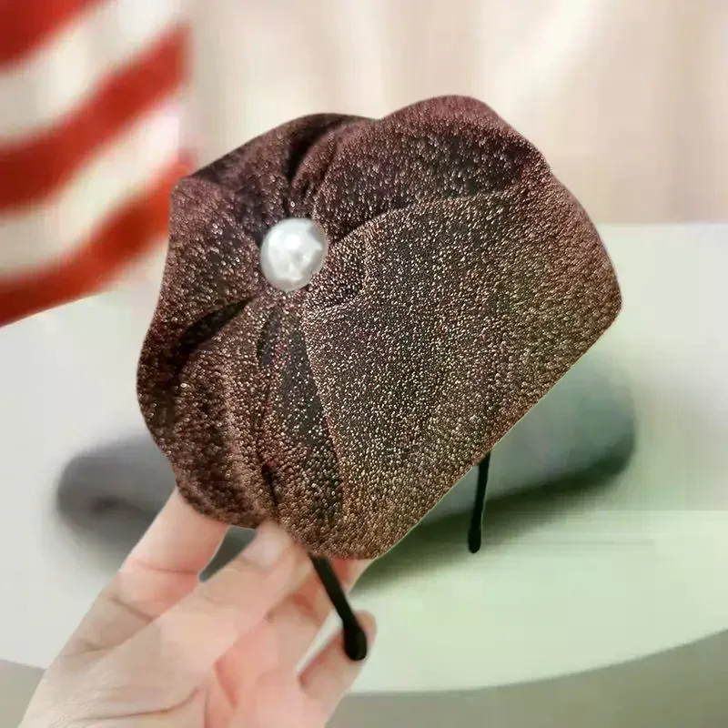 تول Bowknot عقال خيوط رقيقة نصف قبعات للحفلات التنكرية والكوكتيلات #5