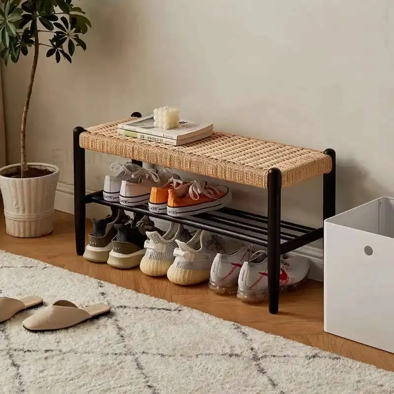 

Luxury Nordic Shoes Bench Storage Living Room Desk Home Stool Bedroom Entrance Meuble Design Furniture Decoration