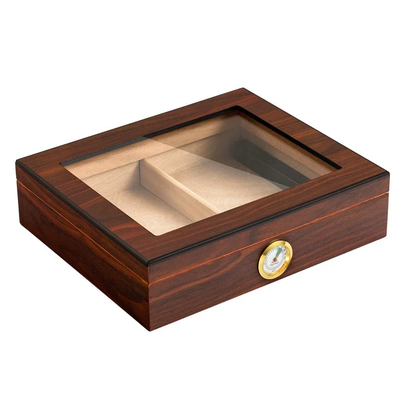 

Cedar Wood Cigar Humidor Box Portable Travel Cigar Case W/ Humidifier Hygrometer Cigar Humidor Box for Cigars