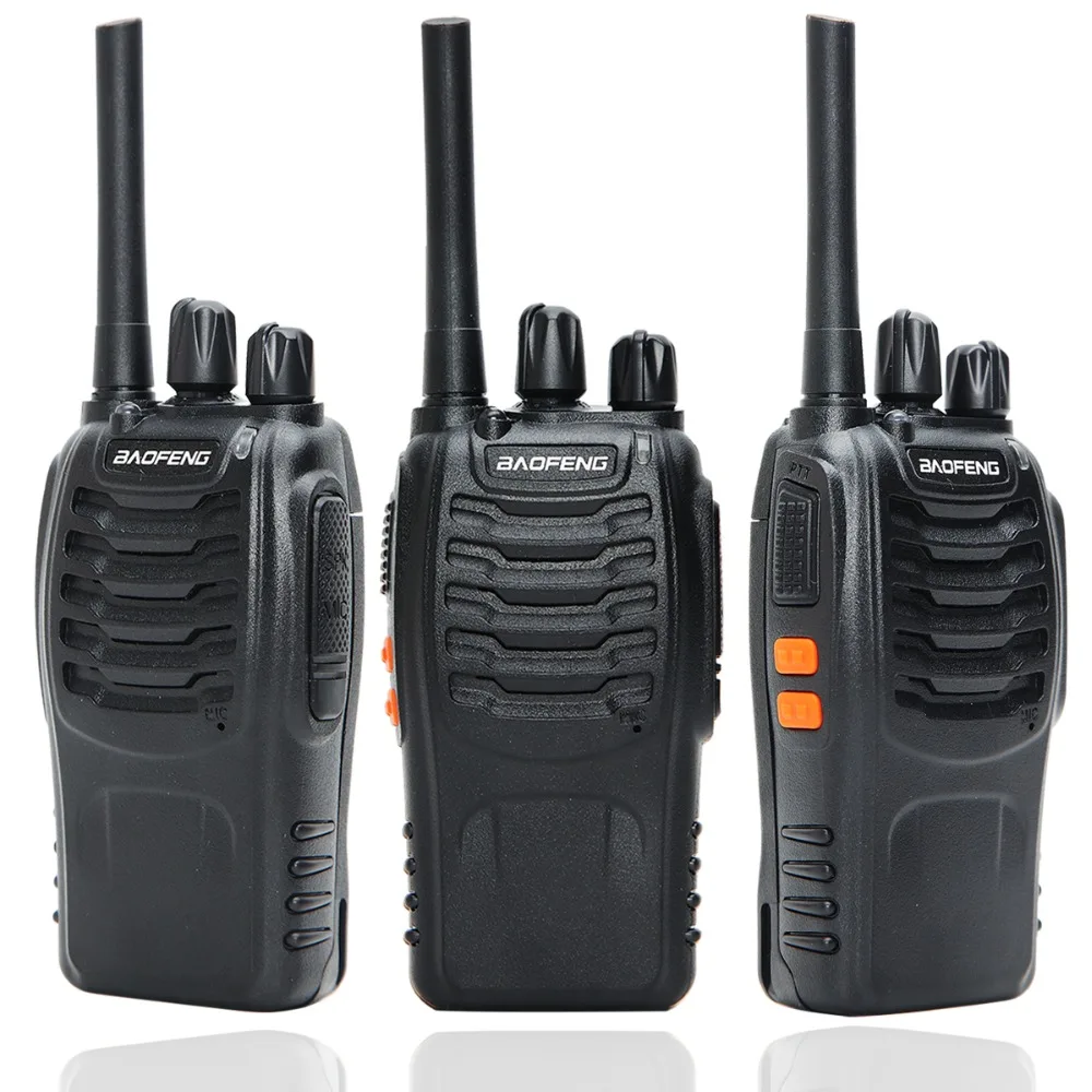 2pcs BAOFENG BF-88E Walkie Talkie Two-way radio 16 channels set UHF 400-470MHz with USB Charger for EU User PMR 446