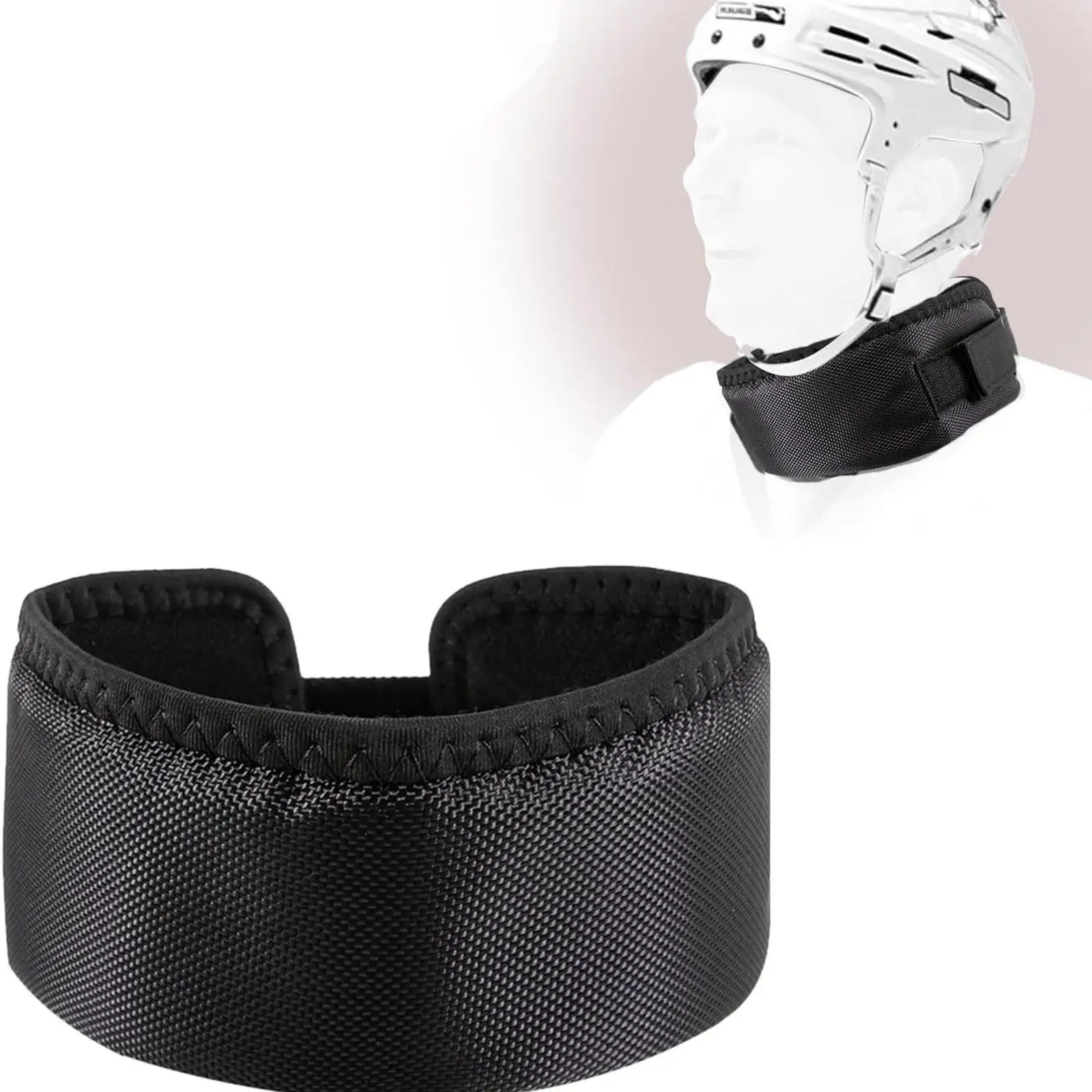 Protector de cuello de Hockey Protector resistente a cortes portero Protector de garganta transpirable Protector de cuello de Hockey sobre hielo Protector de garganta Hockey
