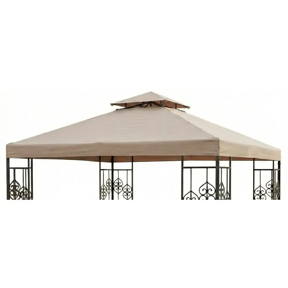 Durable 350 Replacement Canopy Top Compatible with Aldi Tulip 10 x 10 Gazebo Models 788417, 2199417 2017 Beige