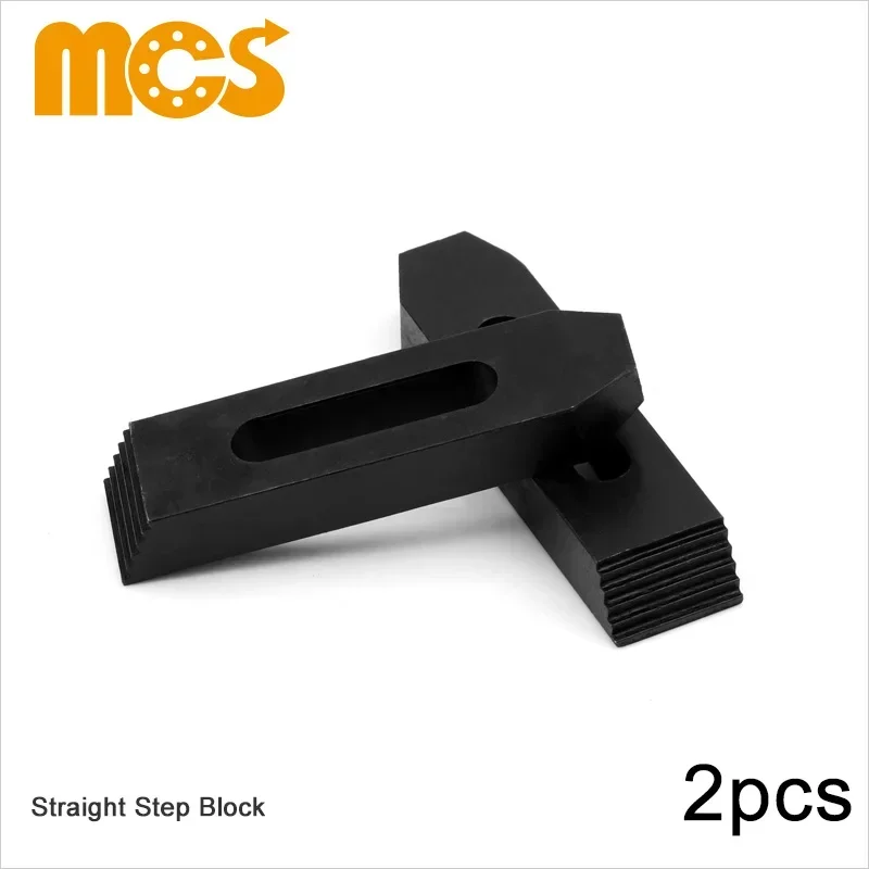 2pcs Straight Step Block 10.9 Level Harden Steel Gear Tooth Board Tooling Fixture Mold Press Plate for CNC Milling Machine Lathe