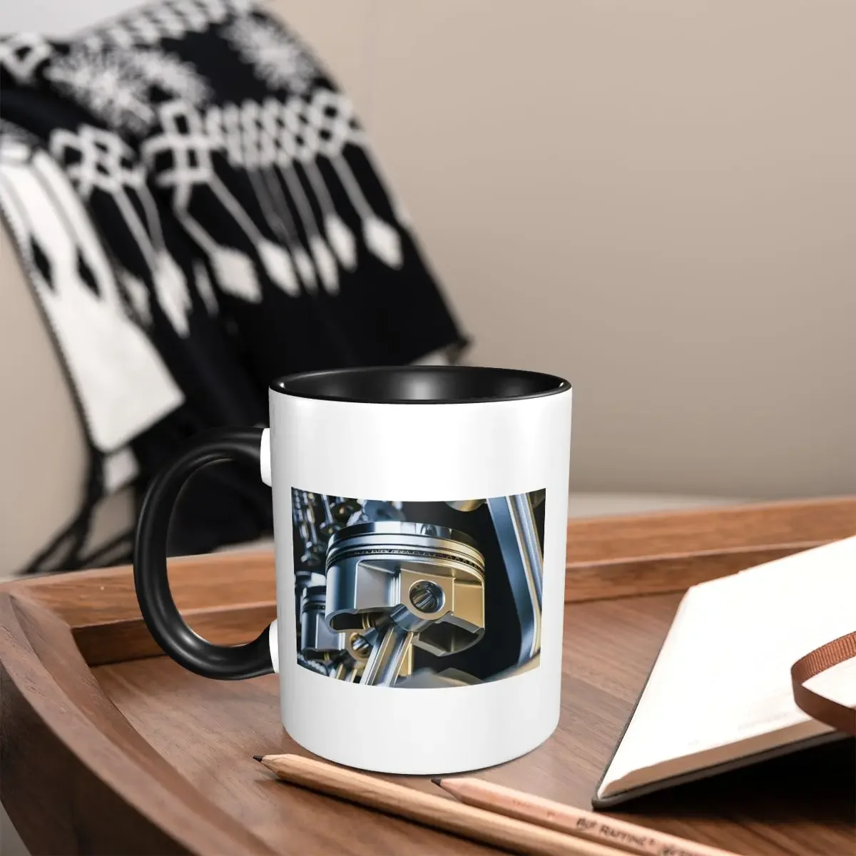 

Engine Mechanical Bearings Enthusiast Mug Funny Ceramic Coffee Cups Tea Mugs Milk Cup Drinkware Gift for Friends