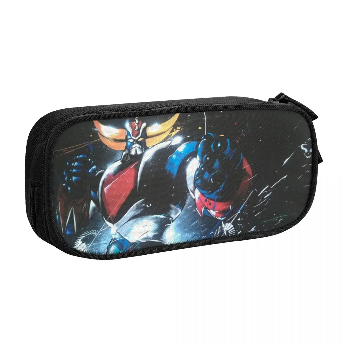 

Goldorak Actarus Mazinger Z UFO Robot Grendizer Big Capacity Pencil Pen Case School Large Storage Bag Pouch Holder Box Organizer