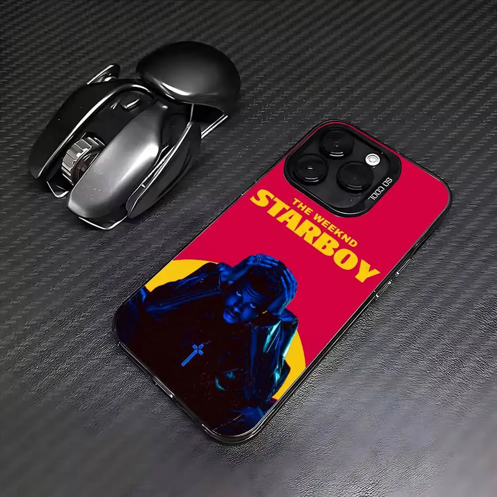 Singer The W-Weeknd Phone Case For iPhone 17, 16,15,14,13,12,11 Plus,Pro Max, Colorful Silver Funda Cover
