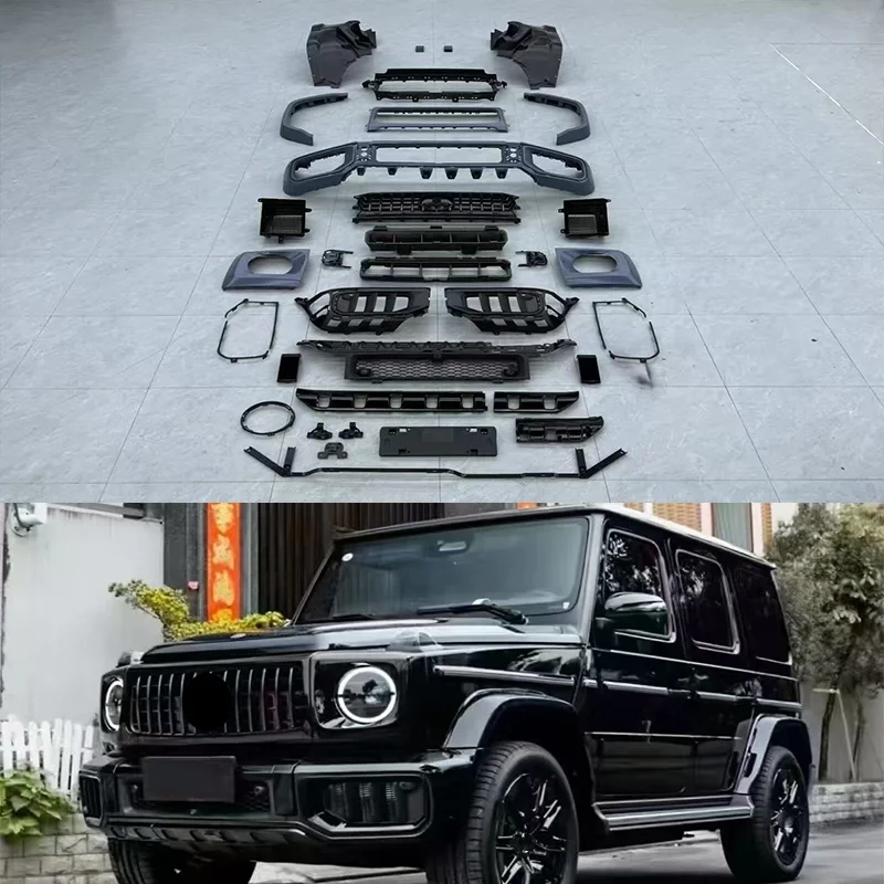 

Обвес для Mercedes Benz G-Class g450d g500 g55 W465 2025 обновление в стиле g63 Решетка переднего бампера колесо Объем бровей