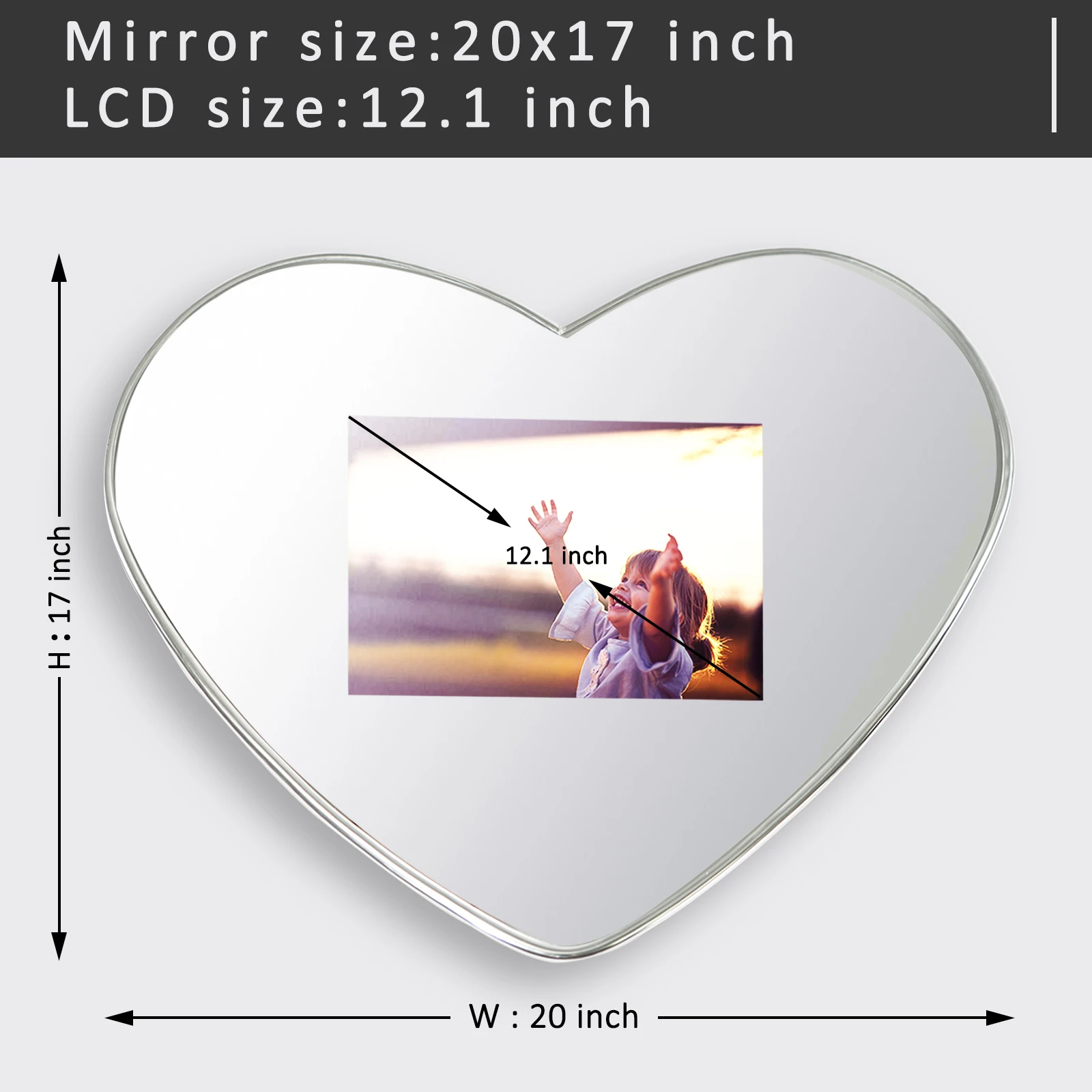 Creative Product Magic Mirror 10.1 inch Mirror Screen Mirror Advertising Machine Decoration birthday wedding Thanksgiving gifts