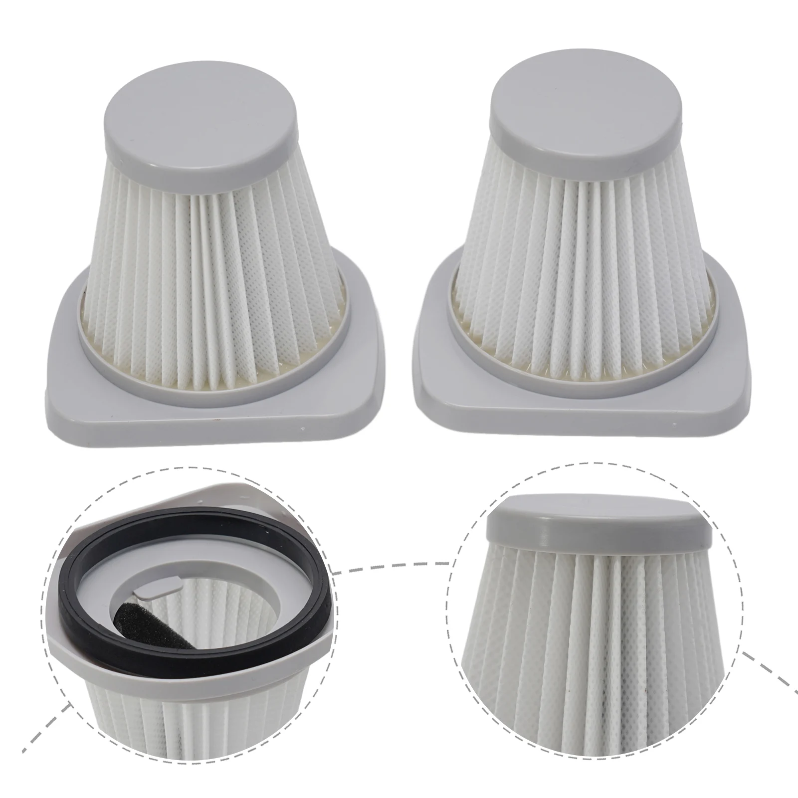 2pcs Filters For Dexp M-800 Vacuum Cleaner  Washable Filters For Robotic Vacuum Cleaner Accessories
