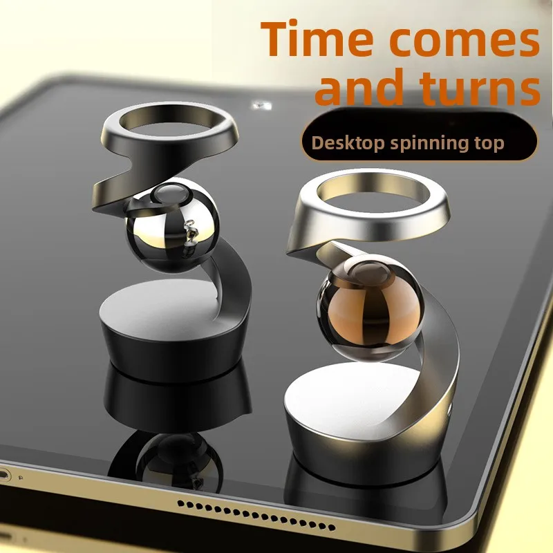 Desktop Floating Gyroscope Finger Fidget Spinner All Metal Spinning Top Stress Relief Toy for Adults Office Desk Decor Gift