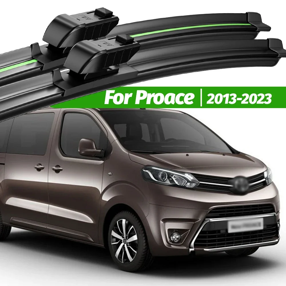 

For Toyota Proace 2013-2023 2pcs Front Windshield Wiper Blades 2015 2017 2018 2019 2020 2022 Windscreen Window Accessories