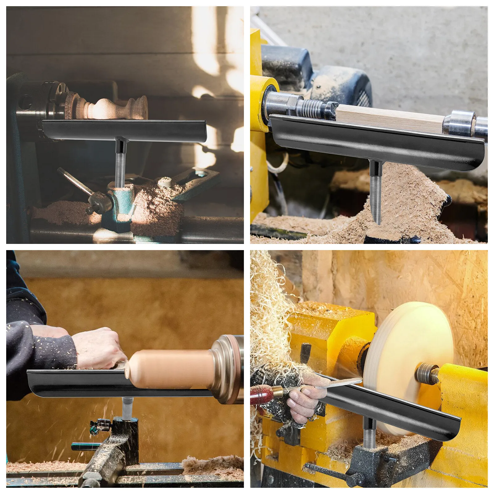 12 inch roestvrijstalen houtdraaibank gereedschapssteun, voor houtbewerking draaibank draaien, ronde staaf draaibank gereedschapssteun