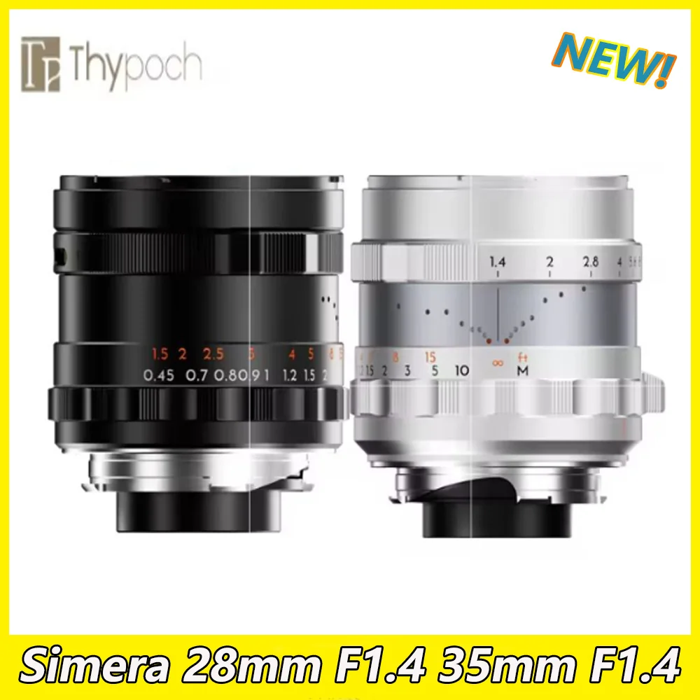 

Thypoch Simera 28 мм F1.4 35 мм F1.4 Объектив ASPH с ручной фокусировкой для камер Fuji X Nikon Z Canon RF Sony E [в форме полумесяца]