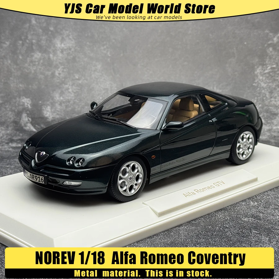 NOREV Modelo de Metal Fundido 1/18 Alfa Romeo Coventry - Coleção de Presentes de Feriado em Material Metálico - Alfa Romeo Spider Proteored