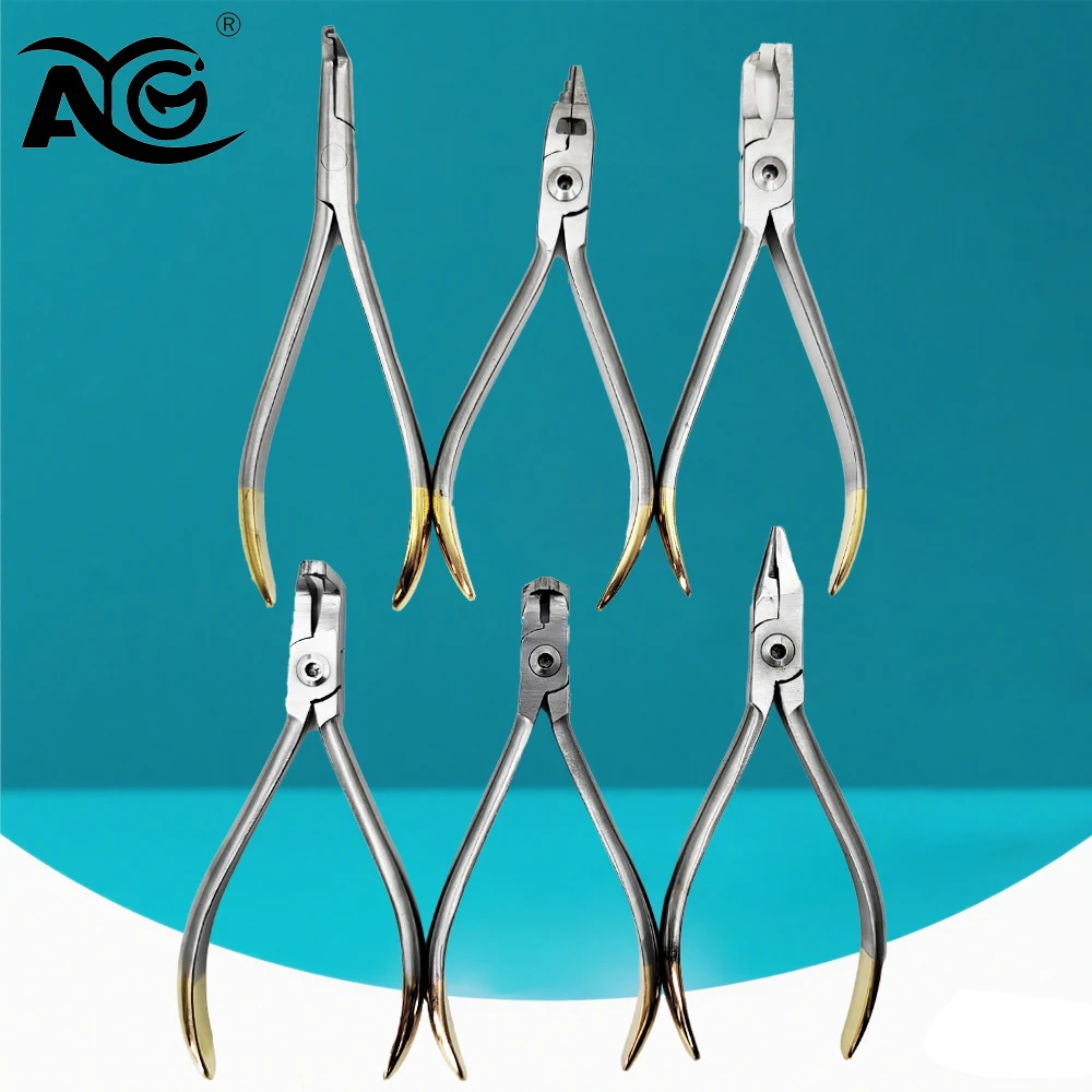 

AG 3Pcs Dental Forceps Orthodontic Wire Distal End Cutter Plier Bracket Brace Remover Plier Dentist Tools Dental Lab Instrument