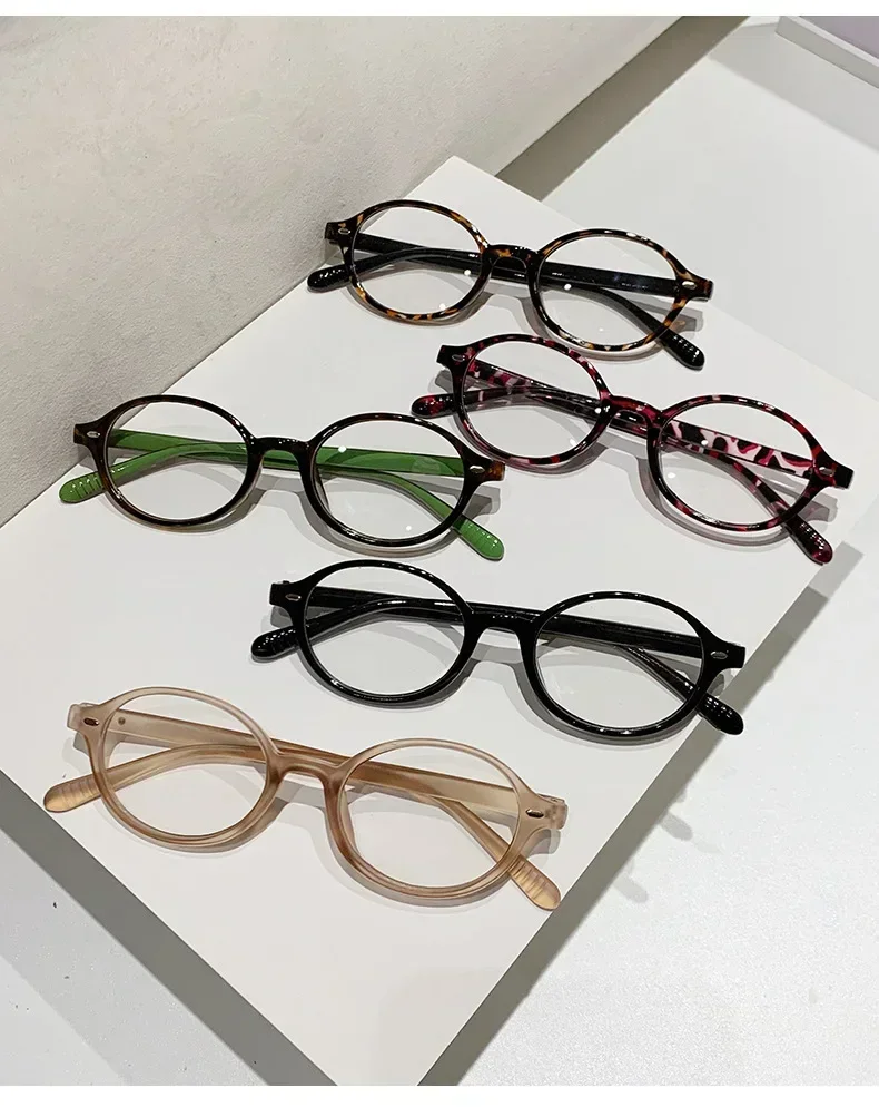 Modische Lesebrille mit ovalem Rahmen für Damen und Herren, trendige Plus-Dioptrien-Presbyopie, Unisex, Anti-Blaulicht-Fernsichtbrille – Detail 6