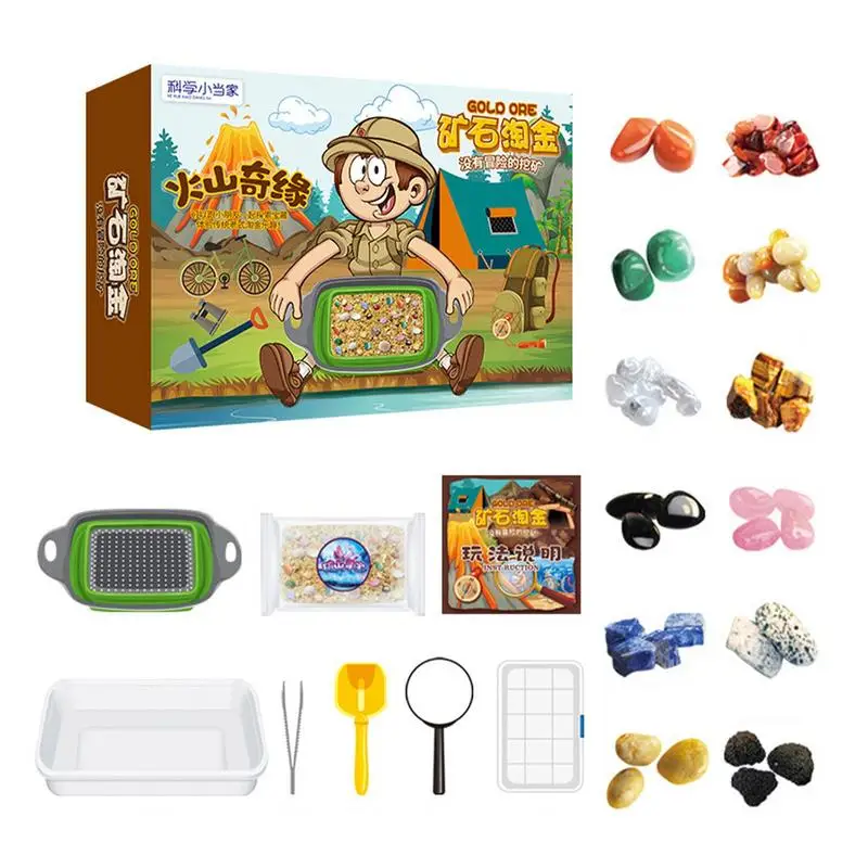 

Kids Gemstone Dig Science Kit Gemstone Dig Kit Educational Excavation Kit For Archaeology Enthusiasts DIY Toys For Kids Children