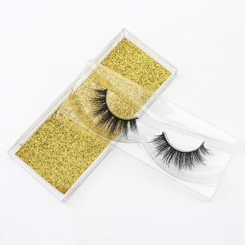 1 Pair/Boxes 5DL Serise 100% real Mink Natural dense Durable curling Thick Fake Eyelashes with Accept customized