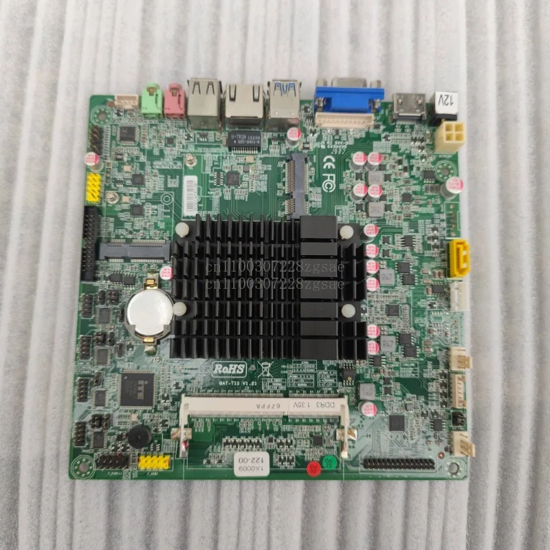 

T1900D14 mini industrial control main board J1900 quad-core cash register main board LVDS ITX 17X17 DC power supply