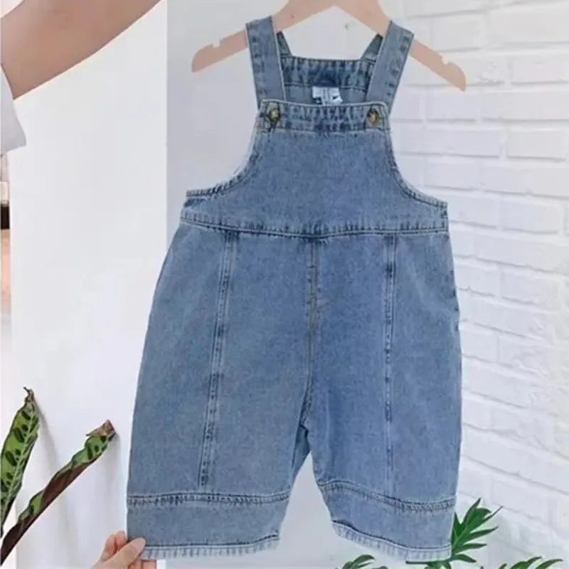 Baby Girls Jumpsuit Boy Solid Casual Denim Overalls Jean Bib Pants Infant Kids Overalls Autumn Girls Outfits Children\'s Clothing