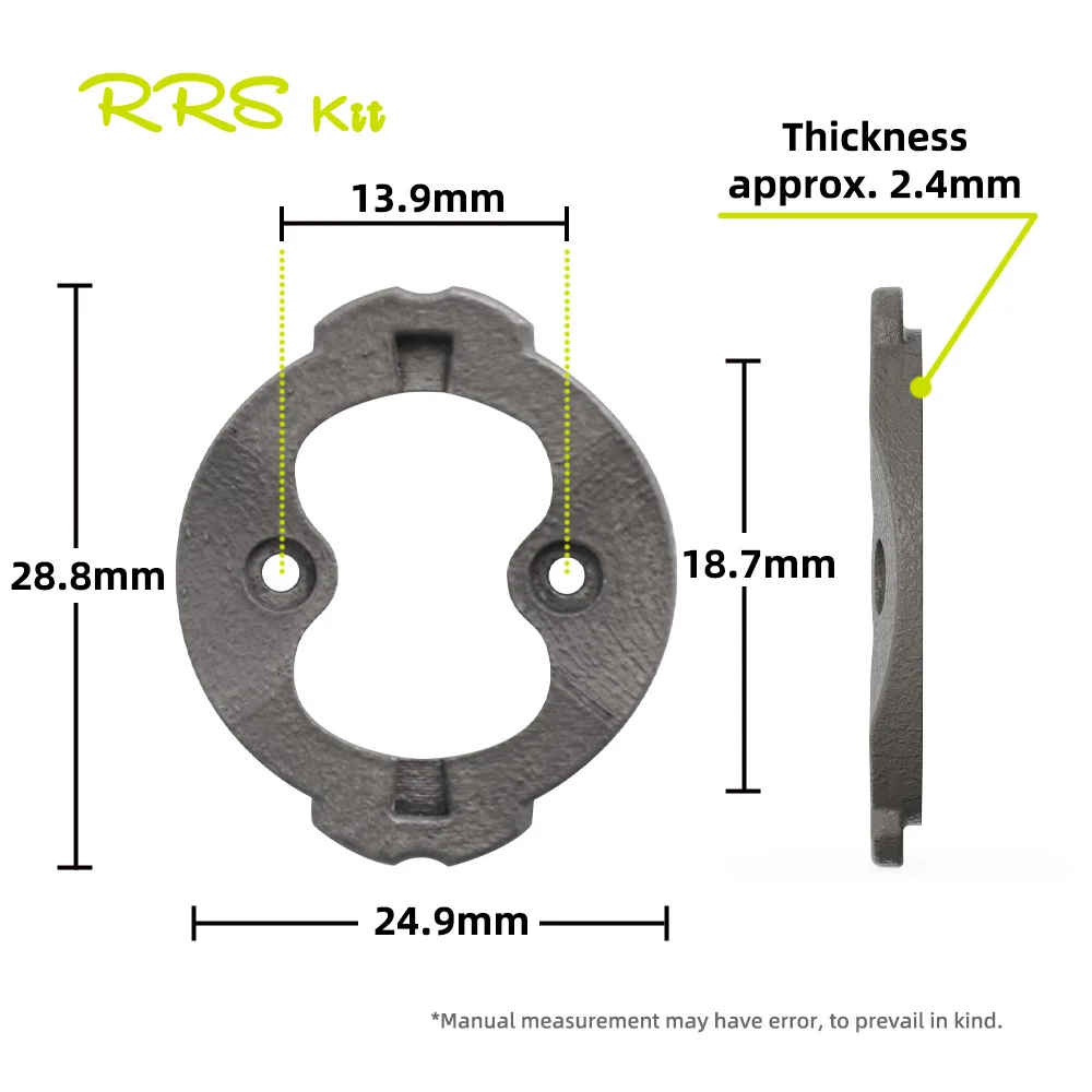 RRSKIT Bicycle Computer Base Repair Kits For Garmin 540/840 Titanium Alloy 3D Printing Base Snap-on Repair Parts