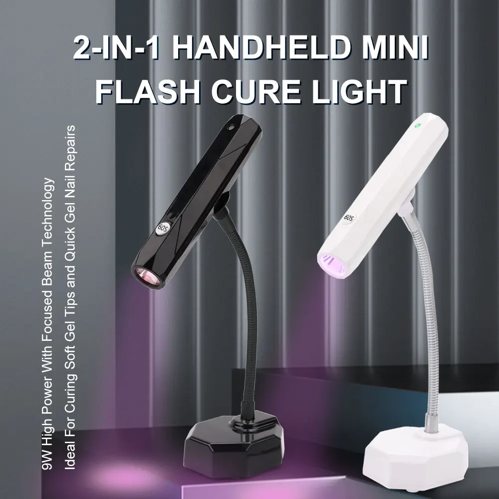 Tragbare LED-Nagel lampe wiederauf ladbare schnell aushärtende Hand-UV-Licht für Nägel USB-Nagel trockner schwarze Maniküre Lampe Nail Art Tools