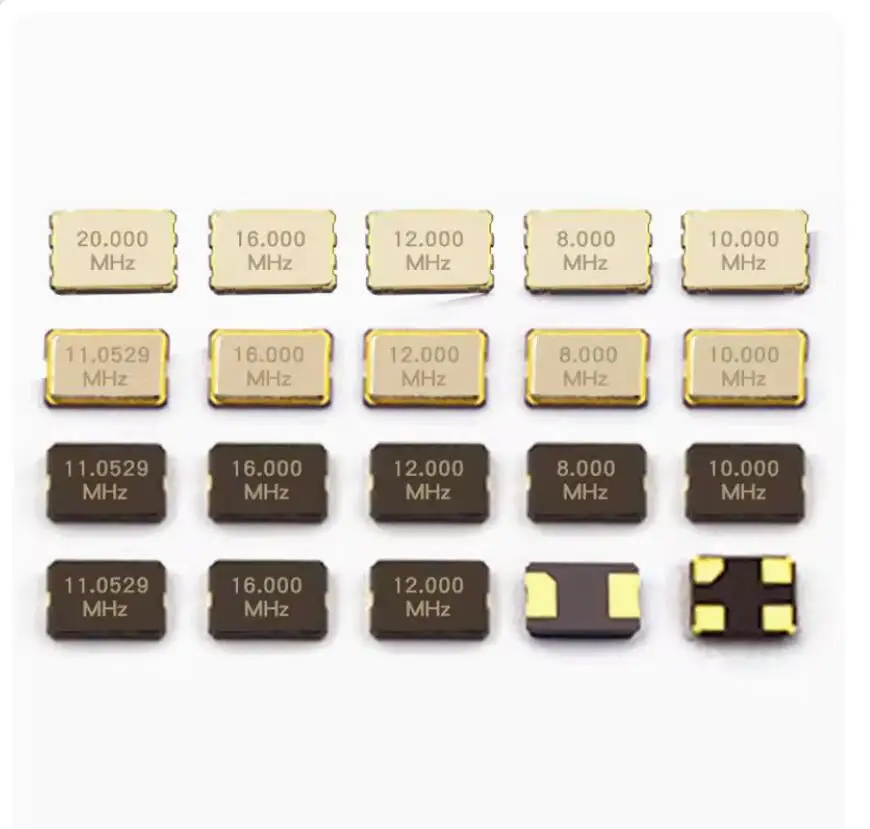 10PCS 5032 8MHZ 10MHZ 11.0592MHZ 12MHZ 16MHZ 20MHZ 24MHZ 25mhz 27mhz  2PIN Passive Crystal Oscillator SMD 4Pin 5.0X3.2mm