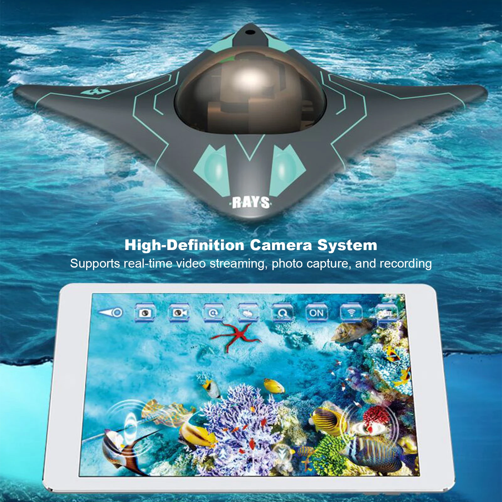 Bateau télécommandé avec camér - Drone Camera Waterproof avis et prix