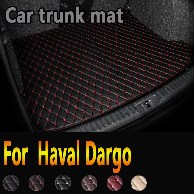 Car Trunk Mats accessories interior ECO Friendly Leather For Car Floor Mat Trunk Carpet For Haval Dargo 2021 2022 2023 2024