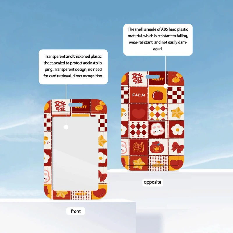 منقوشة حامل بطاقة الشبكة الائتمان بطاقة الهوية شارة حقيبة حافلة بطاقة واقية الرجال العمل أوراق الاعتماد هدية حامل شارة المرأة #6