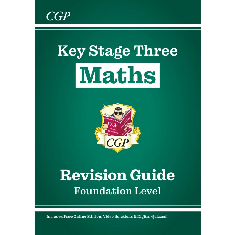 

New KS3 Maths Revision Guide Foundation Includes Online Edition Videos Quizzes CGP Books 9781841460406